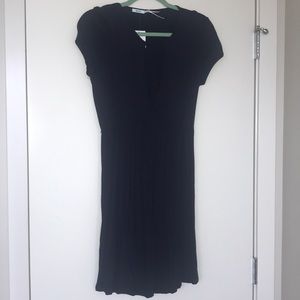 Navy blue dress with front cut out- new with tags